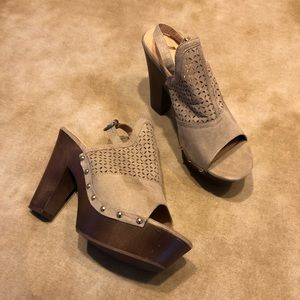 Brown studded Heel by Report, Size 11